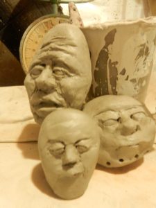 more puppet head experiments Monday going smaller